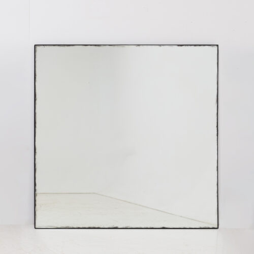 Albi 150 large square mirror with aged glass