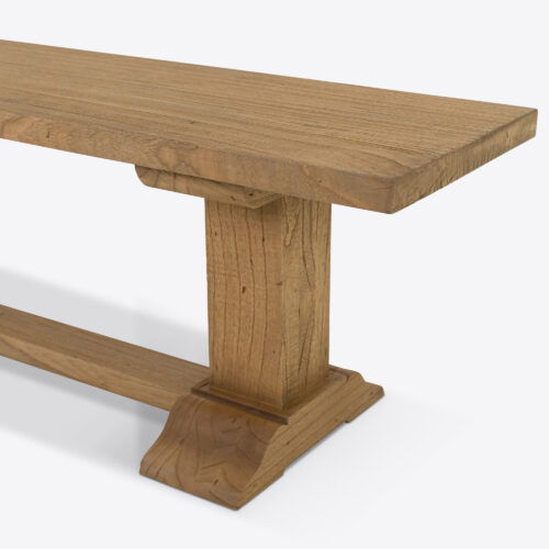 aspen 220cm oak wooden dining bench
