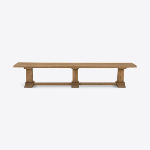 aspen 250cm oak wooden dining bench