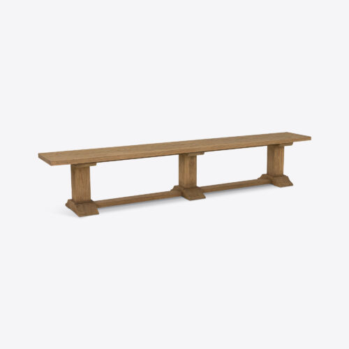 aspen 250cm oak wooden dining bench
