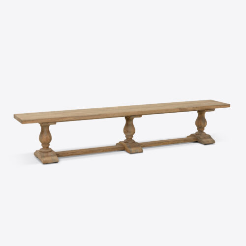 cotswolds farmhouse wooden bench for dining room or kitchen 250cm