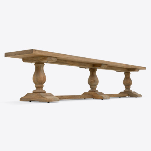 cotswolds farmhouse wooden bench for dining room or kitchen 250cm