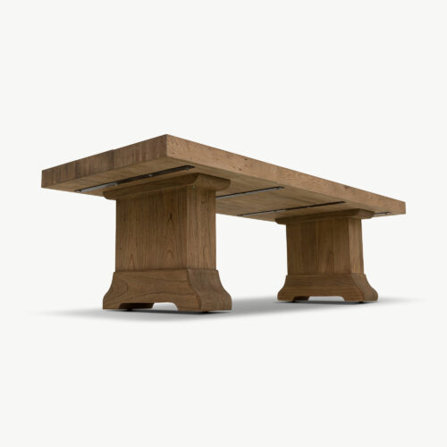 Gordes chunky oak refectory dining table