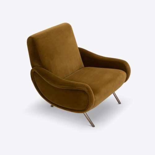 Jaggar mid-century Italian style armchair velvet