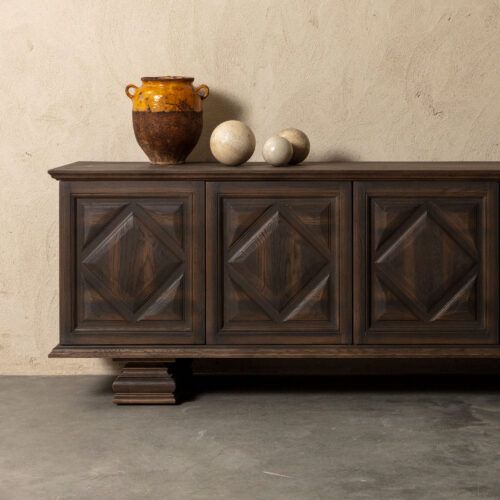 Antoine sideboard inspired by 17th 18th century antique coffer