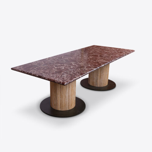 Mare_Street_Market_Rosa_red_marble_dining_table_with_reeded_round_pedestal_legs_4