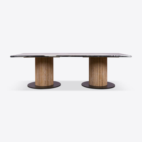 Mare_Street_Market_Smaller_PANDA_WHITE_marble_dining_table_with_reeded_round_pedestal_legs_1